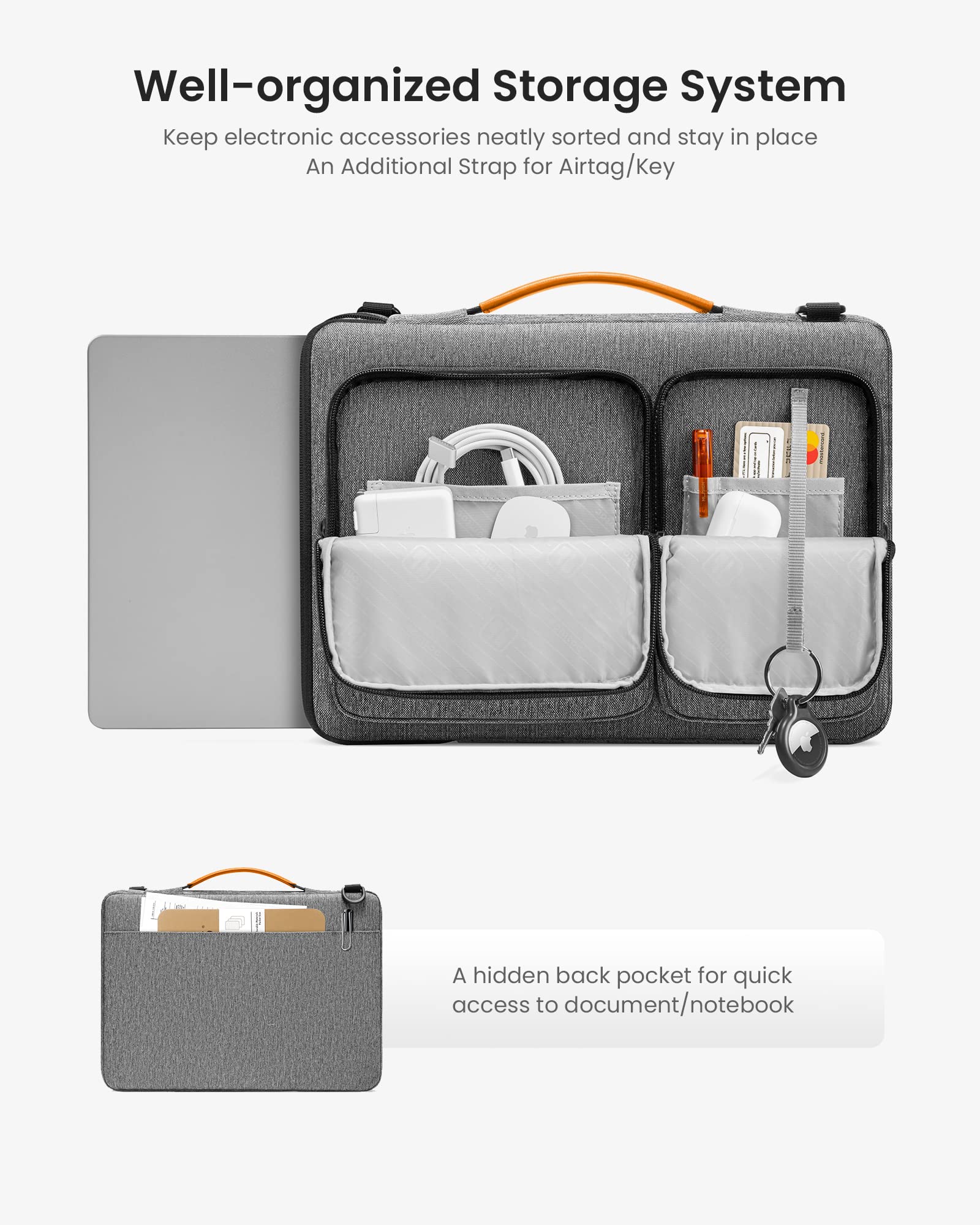 Amazon.com: tomtoc Laptop Shoulder Bag for 2026 14 Inch MacBook